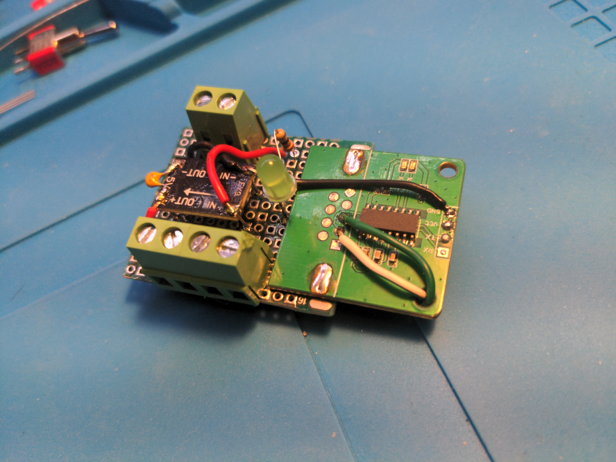 Hand-built veroboard module
