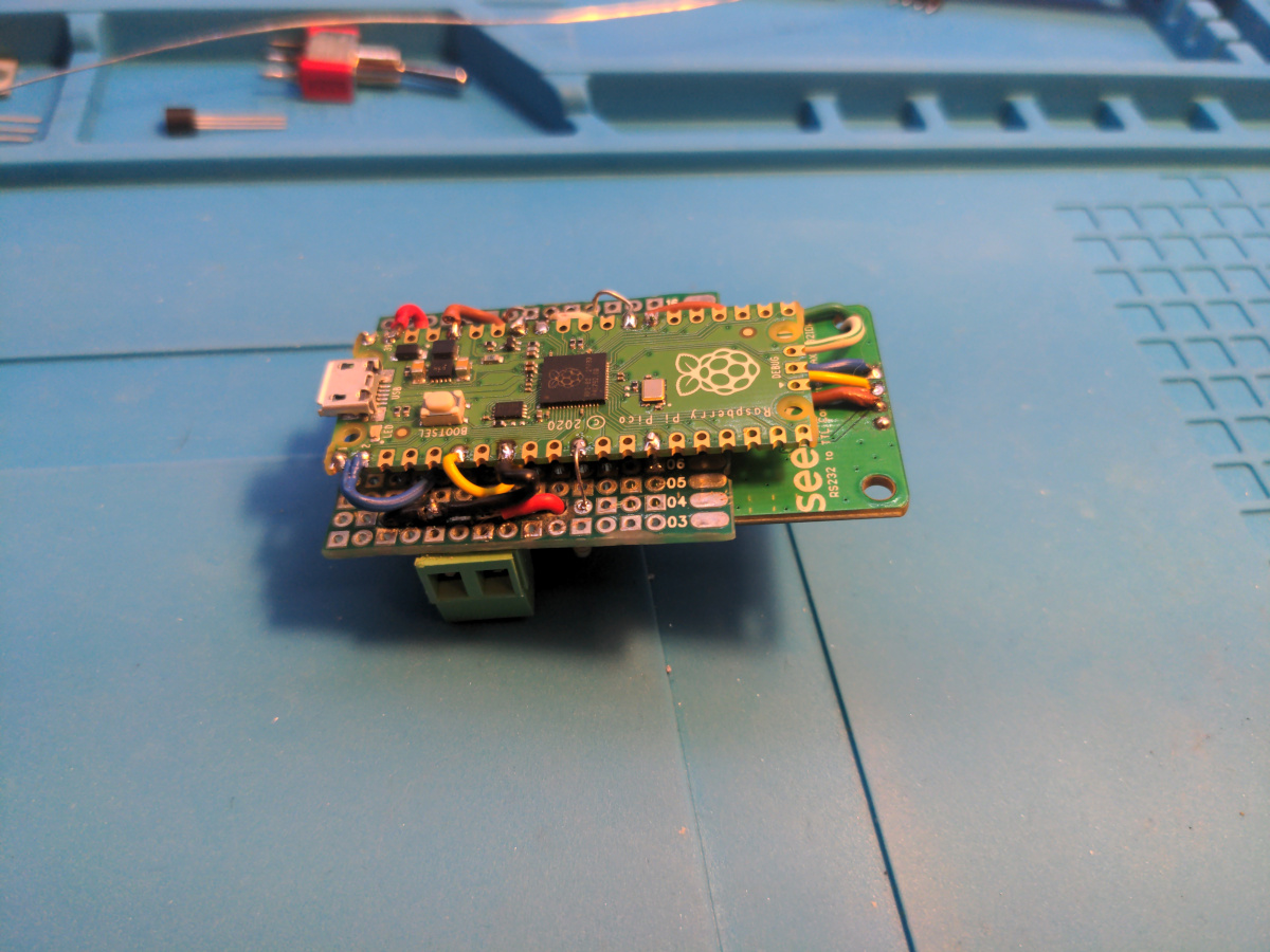 Custom board on Raspberry Pi Pico
